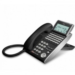 Телефон DTL-24D-1P(BK)TEL 24 доп. кнопки, 4-х строчный дисплей 224*96 точек, черный