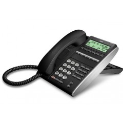 Системный телефон DTL-6DE-1P(BK) 6 дополнительных кнопок, дисплей 168*58 точек, черный