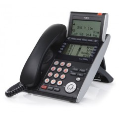 Телефон DTL-8LD-1P(BK)TEL 8 доп. кнопок, 4-х строчный дисплей 224*96 точек, 2 доп. дисплея, черный